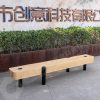 Ghế công viên bằng thép không gỉ ngoài trời Ghế gỗ chắc chắn sân vuông danh lam thắng cảnh trung tâm mua sắm trường học Ghế sắt giải trí
