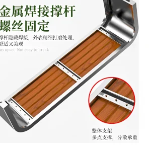 Ghế công viên bằng thép không gỉ tùy chỉnh, ghế dài ngoài trời, ghế hàng bằng sợi thủy tinh, ghế đôi trung tâm mua sắm, ghế giải trí ngoài trời - Hình 3