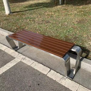 Ghế công viên bằng thép không rỉ nhập khẩu. - Hình 2