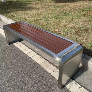 Ghế công viên bằng thép không rỉ nhập khẩu. - Hình 3