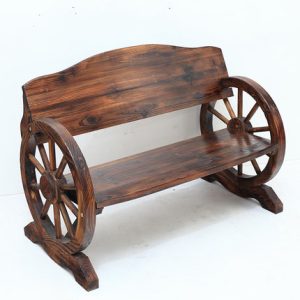 Ghế công viên Cacbon hóa chất bảo quản gỗ công viên cũ Ghế gỗ ban công Ghế băng dài Ghế băng ngoài trời Ghế rắn gỗ đôi lưng Ghế