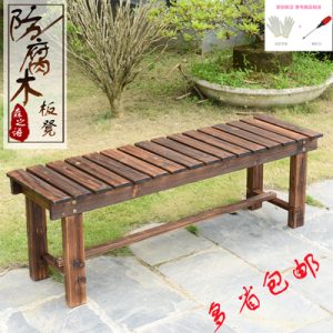 Ghế công viên chất bảo quản Ghế băng gỗ sân vườn Ghế ngoài trời Ghế ban công Ghế băng sân vườn gỗ rắn gỗ dài Ghế đẩu