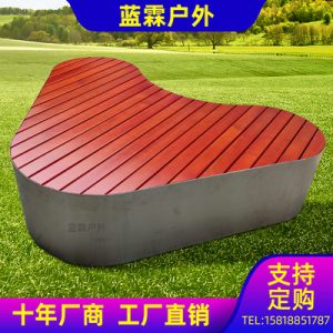 Ghế công viên dài ngoài trời Ghế định hình Ghế dài bằng thép không gỉ Cá tính Ghế giải trí ngoài trời Ghế dài chống nắng