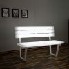 Ghế công viên đèn led Xinglang Ghế dài ngoài trời trung tâm mua sắm cộng đồng nghỉ ngơi Ghế đẩu dài bằng thép không gỉ Ghế dạ quang