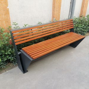 Ghế công viên, Ghế băng ngoài trời, tựa lưng bằng gỗ chống ăn mòn, Ghế đôi, quảng trường dân cư dài, Ghế thư giãn, Ghế phong cảnh ngoài trời - Hình 2