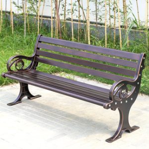 Ghế công viên, Ghế dài ngoài trời, Ghế đôn nhôm đúc, Ghế thư giãn cho 3 người ngồi ngoài trời ngoài trời, Ghế lưng dài