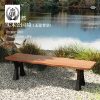 Ghế công viên Gỗ chống ăn mòn Ghế công viên đẩu dài ngoài trời sắt rèn Ghế băng dự bị cộng đồng cảnh quan giải trí Ghế đẩu ngồi ngoài trời Ghế băng gỗ