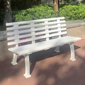 Ghế công viên hàng Ghế ngoài trời lắp ráp di động Chất liệu PVC Ghế sân vườn xương tựa lưng Ghế tại chỗ dày lên - Hình 2