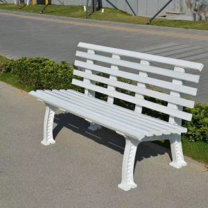 Ghế công viên hàng Ghế ngoài trời lắp ráp di động Chất liệu PVC Ghế sân vườn xương tựa lưng Ghế tại chỗ dày lên
