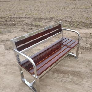 Ghế công viên inox 201 ngoài trời tựa lưng băng dài giải trí Ghế dài ngoài trời sân có tay vịn giải trí