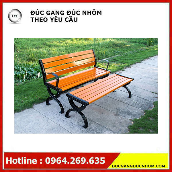 Ghế công viên không tựa gang đúc 1m2 - Hình 3 Ghế công viên không tựa gang đúc 1m2 - Hình 3