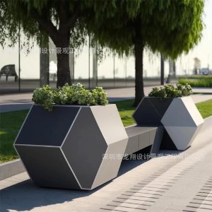 Ghế công viên Kính lớn hồ bơi cây thép giải trí Ghế đẩu trung tâm mua sắm đường phố thương mại Ghế công viên băng ngoài trời khu vực nghỉ ngơi Ghế cảnh quan - Hình 3