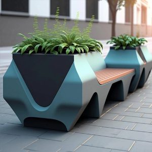 Ghế công viên Kính lớn hồ bơi cây thép giải trí Ghế đẩu trung tâm mua sắm đường phố thương mại Ghế công viên băng ngoài trời khu vực nghỉ ngơi Ghế cảnh quan