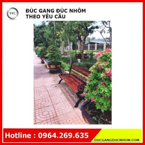 Ghế công viên mẫu 05 dài 1m2 - Hình 2