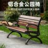 Ghế công viên Net Red Park Ghế băng dài ngoài trời Ghế dài thư giãn Ghế tựa lưng sắt ngoài trời Ghế hợp kim nhôm Ghế ba người