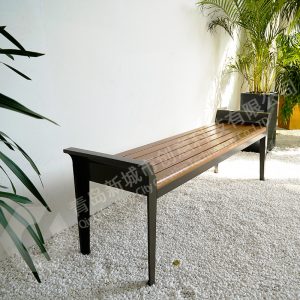 Ghế công viên ngoài trời băng dài bằng thép không gỉ sân vườn vuông Ghế băng giải trí sân ngoài trời Ghế băng trường học danh lam thắng cảnh