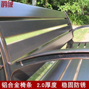 Ghế công viên ngoài trời băng dự bị ngoài trời gang Ghế giải trí Ghế tựa lưng ban công Ghế dài - Hình 2