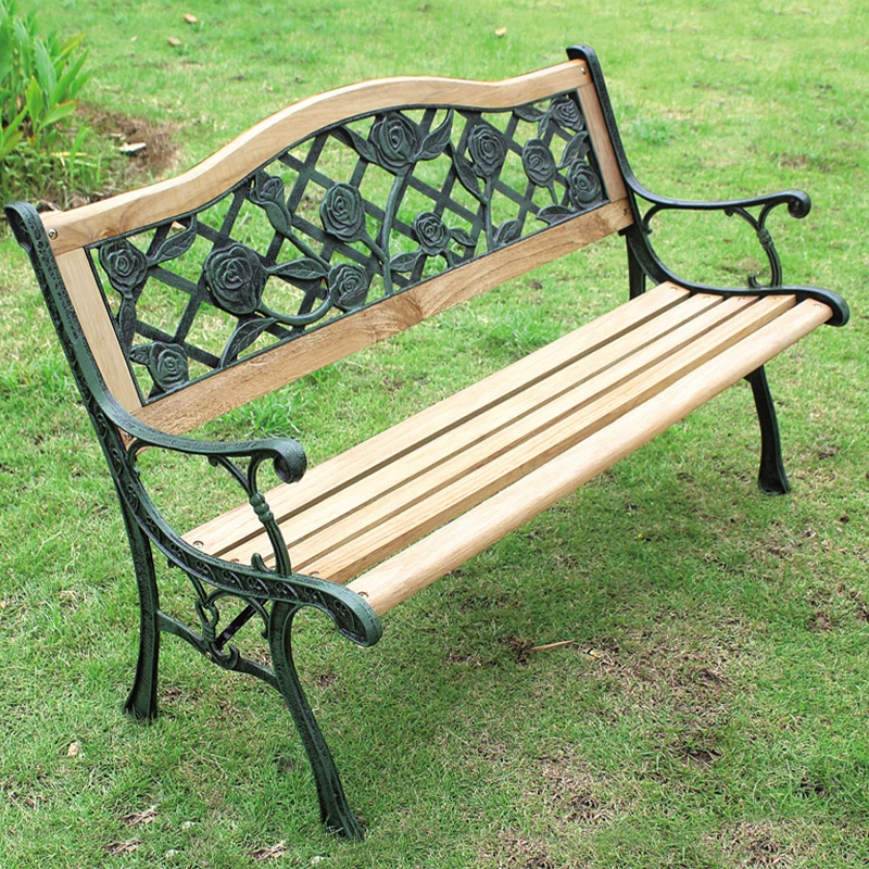 Ghế công viên ngoài trời băng ghế dự bị băng ghế gỗ đặc sân vườn biệt thự ban công sân tựa lưng giải trí gang băng ghế dự bị - Hình 3 Ghế công viên ngoài trời băng ghế dự bị băng ghế gỗ đặc sân vườn biệt thự ban công sân tựa lưng giải trí gang băng ghế dự bị - Hình 3