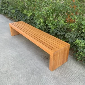 Ghế công viên Ngoài Trời Chống Ăn Mòn Gỗ Chắc Chắn Băng Ghế Gỗ Cộng Đồng Sân Vườn Ghế Giải Trí Gỗ Tếch Dứa Lưới Thành Băng Ghế Dự Bị - Hình 2