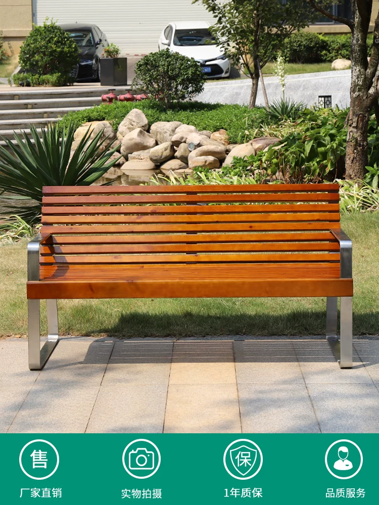 Ghế công viên ngoài trời có tựa lưng băng ghế dự bị bằng thép không gỉ giải trí ngoài trời vuông cộng đồng ghế công cộng có thể được tùy chỉnh - Hình 2 Ghế công viên ngoài trời có tựa lưng băng ghế dự bị bằng thép không gỉ giải trí ngoài trời vuông cộng đồng ghế công cộng có thể được tùy chỉnh - Hình 2