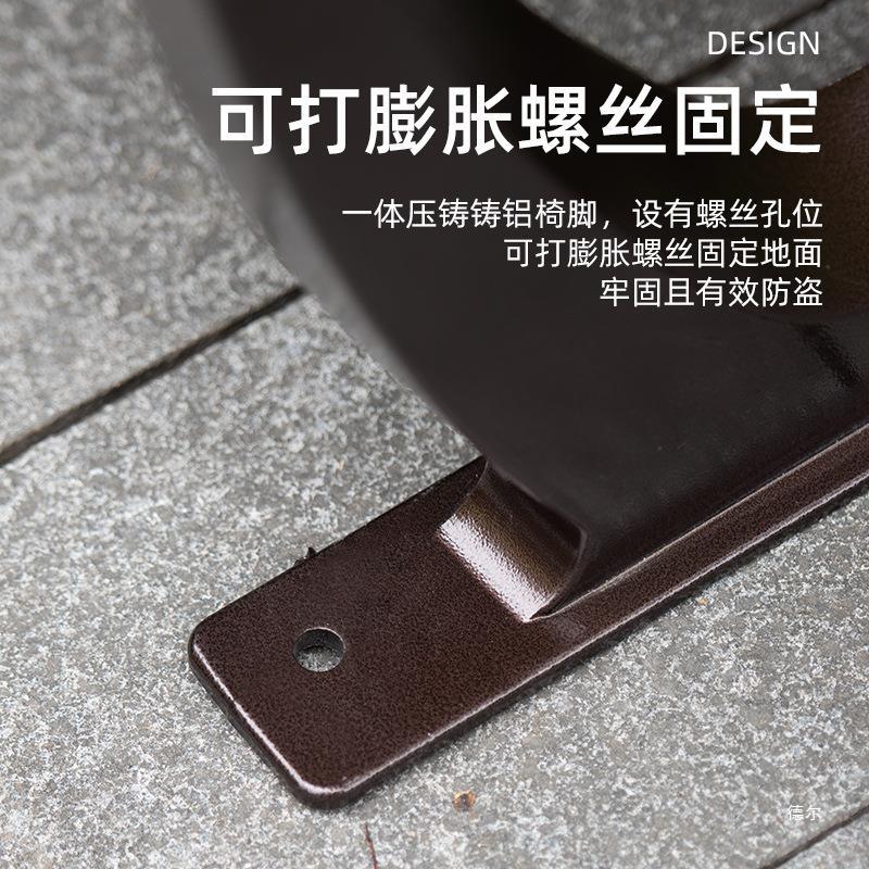 Ghế công viên ngoài trời Ghế băng đôi tựa lưng bằng gỗ nguyên khối hoàn thiện Ghế cảnh quan ngoài trời sân vườn phân gỗ dài chống ăn mòn - Hình 4 Ghế công viên ngoài trời Ghế băng đôi tựa lưng bằng gỗ nguyên khối hoàn thiện Ghế cảnh quan ngoài trời sân vườn phân gỗ dài chống ăn mòn - Hình 4