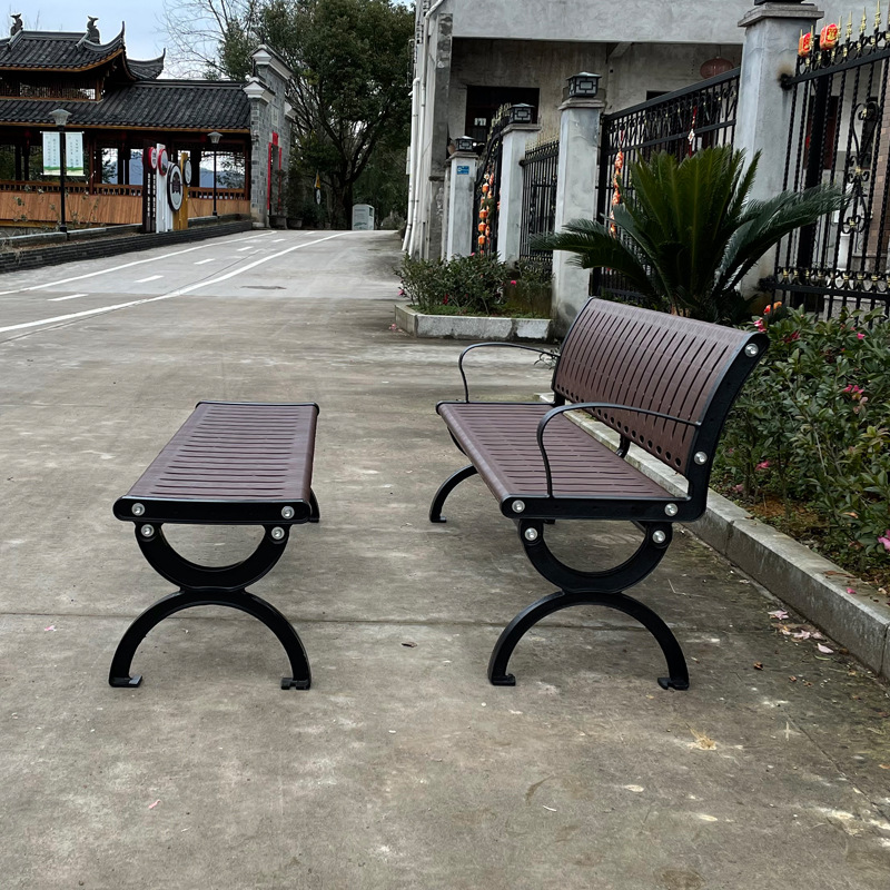 Ghế công viên ngoài trời tựa lưng Ghế băng dự bị sắt rèn dải giải trí sân vườn ngoài trời nhà sản xuất Ghế gỗ nhựa vuông - Hình 4 Ghế công viên ngoài trời tựa lưng Ghế băng dự bị sắt rèn dải giải trí sân vườn ngoài trời nhà sản xuất Ghế gỗ nhựa vuông - Hình 4