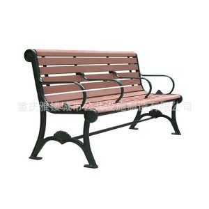 Ghế công viên Nhà máy trực tiếp bán Ghế công viên ngoài trời gỗ chắc chắn Ghế băng giải trí Ghế băng dự bị gang chân sân vườn Ghế gỗ - Hình 4