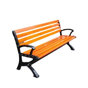 Ghế công viên Nhà máy trực tiếp cung cấp Ghế công viên giải trí ngoài trời Ghế vuông Ghế băng đẩu gang Ghế hàng dài Ghế gỗ - Hình 4