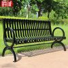 Ghế công viên Sân vườn khu dân cư Ghế công viên danh lam thắng cảnh ngoài trời Ghế băng sắt rèn giải trí Ghế đôi sân vườn gang hàng Ghế dài