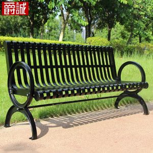 Ghế công viên Sân vườn khu dân cư Ghế công viên danh lam thắng cảnh ngoài trời Ghế băng sắt rèn giải trí Ghế đôi sân vườn gang hàng Ghế dài