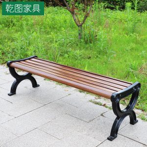 Ghế công viên sợi thủy tinh ngoài trời sợi carbon Ghế gỗ chống ăn mòn sân cảnh Ghế đẩu công cộng ngoài trời Ghế băng dự bị đã hoàn thành - Hình 3