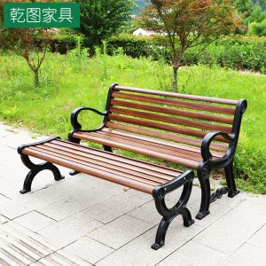 Ghế công viên sợi thủy tinh ngoài trời sợi carbon Ghế gỗ chống ăn mòn sân cảnh Ghế đẩu công cộng ngoài trời Ghế băng dự bị đã hoàn thành - Hình 4