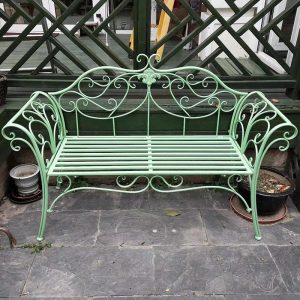 Ghế công viên Thời Trang Sắt Rèn Sofa Ghế Đôi Ghế công viên Sân Vườn Ban Công Ngoài Trời Sân Sân Thượng Ghế Dày - Hình 2