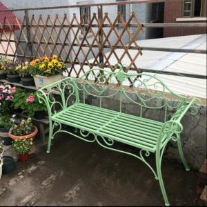 Ghế công viên Thời Trang Sắt Rèn Sofa Ghế Đôi Ghế công viên Sân Vườn Ban Công Ngoài Trời Sân Sân Thượng Ghế Dày - Hình 4