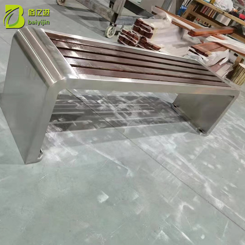 Ghế công viên trạm xe buýt ngoài trời trường học công cộng Ghế công viên bằng Inox - Hình 2 Ghế công viên trạm xe buýt ngoài trời trường học công cộng Ghế công viên bằng Inox - Hình 2