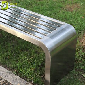 Ghế công viên trạm xe buýt ngoài trời trường học công cộng Ghế công viên bằng Inox - Hình 4