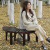 Ghế công viên Vườn cây bảo quản gỗ hàng rào cây Ghế băng dự bị Ghế công viên băng ngoài trời ngoài trời Ghế gỗ rắn sân dài Ghế đẩu