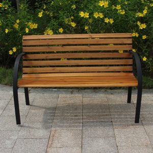 Ghế công viên Xuất khẩu đuôi đơn gỗ rắn công viên hàng dài Ghế chờ sân bay Ghế chờ giải trí Ghế ngắm cảnh sân vườn - Hình 2