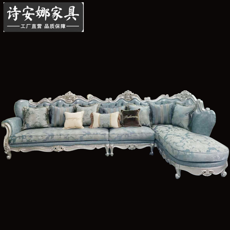 Ghế Da Châu Âu Sofa Góc Mỹ Sofa Vải Kết Hợp Phòng Khách Sofa Châu Âu Đơn Giản Nội Thất Chạm Khắc Sang Trọng - Hình 2 Ghế Da Châu Âu Sofa Góc Mỹ Sofa Vải Kết Hợp Phòng Khách Sofa Châu Âu Đơn Giản Nội Thất Chạm Khắc Sang Trọng - Hình 2