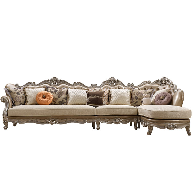 Ghế Da Châu Âu Sofa Góc Mỹ Sofa Vải Kết Hợp Phòng Khách Sofa Châu Âu Đơn Giản Nội Thất Chạm Khắc Sang Trọng - Hình 4 Ghế Da Châu Âu Sofa Góc Mỹ Sofa Vải Kết Hợp Phòng Khách Sofa Châu Âu Đơn Giản Nội Thất Chạm Khắc Sang Trọng - Hình 4