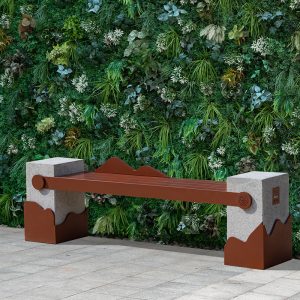 Ghế đá công viên ngoài trời gỗ nguyên khối sáng tạo phong cảnh sân trường danh lam thắng cảnh Ghế đá ngoài trời