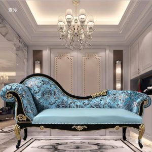 Ghế dài ban công khách sạn phong cách Châu Âu ghế dài lâu đài gỗ nghệ thuật ghế dài lâu đài cổ điển ghế sofa giường lười - Hình 2