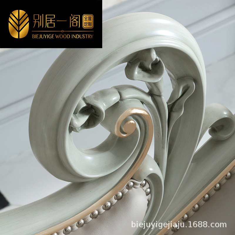 Ghế dài kiểu Pháp sang trọng da ghế dài làm đẹp ghế phòng ngủ Châu Âu gỗ chắc chắn ghế tựa sofa đơn - Hình 3 Ghế dài kiểu Pháp sang trọng da ghế dài làm đẹp ghế phòng ngủ Châu Âu gỗ chắc chắn ghế tựa sofa đơn - Hình 3