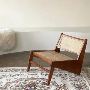 Ghế Dài Lười Giải Trí Ban Công Ghế Ăn Nội Thất Phòng Khách Gỗ Chắc Chắn Sofa Đơn Ghế Trưởng Tựa Lưng Mây