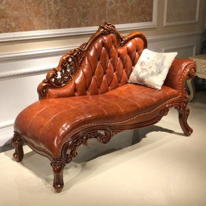 Ghế dài phong cách châu Âu Ghế dài phong cách Mỹ mới Ghế dài làm đẹp bằng gỗ chắc chắn Ghế tựa màu cổ phòng ngủ giường đi văng da Ghế dài đi văng - Hình 4