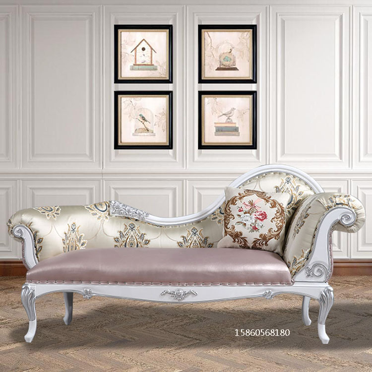Ghế dài phong cách châu Âu ghế tựa gỗ chắc chắn phòng khách tân cổ điển ghế sofa phòng ngủ của Mỹ vải ghế dài đẹp - Hình 2 Ghế dài phong cách châu Âu ghế tựa gỗ chắc chắn phòng khách tân cổ điển ghế sofa phòng ngủ của Mỹ vải ghế dài đẹp - Hình 2