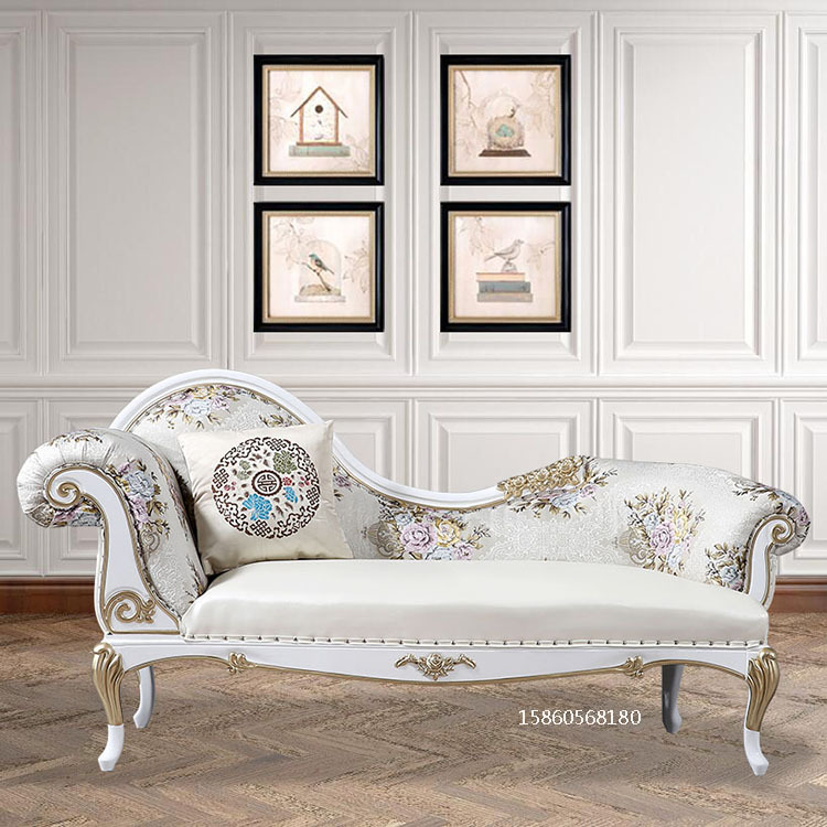 Ghế dài phong cách châu Âu ghế tựa gỗ chắc chắn phòng khách tân cổ điển ghế sofa phòng ngủ của Mỹ vải ghế dài đẹp Ghế dài phong cách châu Âu ghế tựa gỗ chắc chắn phòng khách tân cổ điển ghế sofa phòng ngủ của Mỹ vải ghế dài đẹp