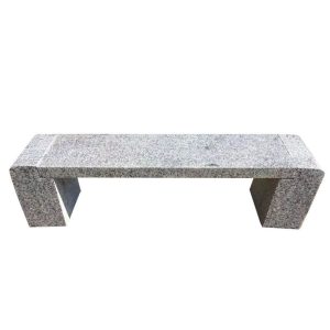 Ghế đẩu đá dài sân vườn Ghế gỗ chống ăn mòn ngoài trời Ghế đá Ghế công viên đá hoa cương tựa lưng giải trí - Hình 2