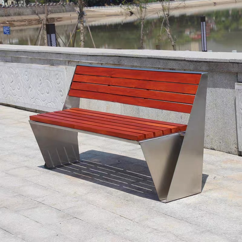 Ghế đẩu inox công viên danh lam thắng cảnh trung tâm tiếp thị tựa lưng Ghế thư giãn công viên vuông Ghế hàng sáng tạo Ghế chờ - Hình 2 Ghế đẩu inox công viên danh lam thắng cảnh trung tâm tiếp thị tựa lưng Ghế thư giãn công viên vuông Ghế hàng sáng tạo Ghế chờ - Hình 2
