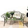 Ghế đôi châu Âu Ghế sân vườn Ghế sắt rèn ngoài trời Ghế giải trí Ghế công viên dài quầy bar Ghế sân trong Ghế công viên